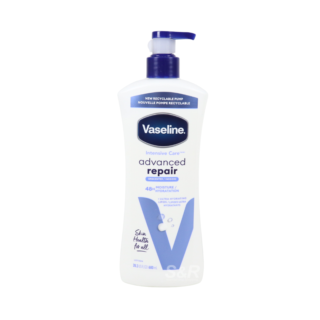 Vaseline Intensive Care Advanced Repair Unscented Body Lotion 600mL